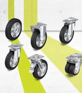 ALEV series wheels, swivel castors and fixed castors