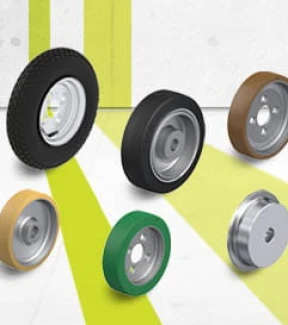 Drive wheels, hub fitting wheels and ground wheels