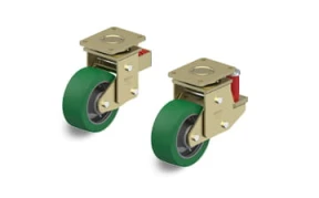 GST Spring loaded swivel castors with plate