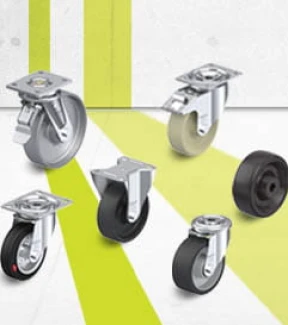 Heat-resistant wheel and castor series