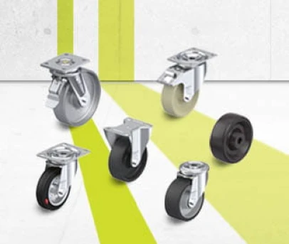 Heat-resistant wheel and castor series