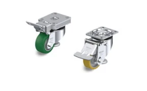 HRLK Levelling castors with top plate fitting