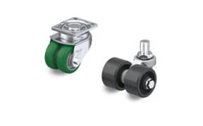 LD LHD and LSD series twin wheel compact castors