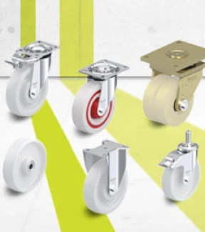 Nylon wheels and castors