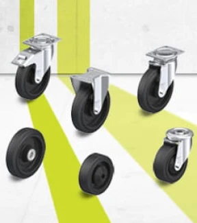 POEV series wheels, swivel castors and fixed castors