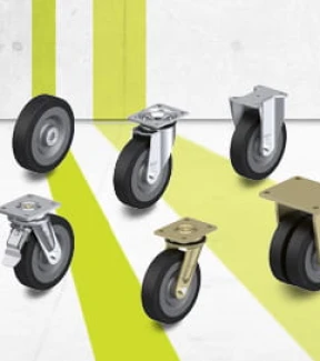 SE series wheels, swivel castors and fixed castors