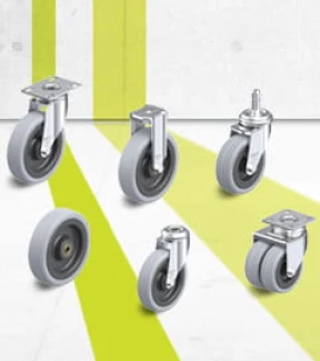 VPA series wheels, swivel castors and fixed castors