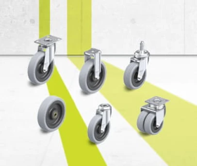 VPA series wheels, swivel castors and fixed castors