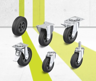 VPP series wheels, swivel castors and fixed castors