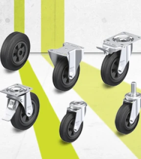 VPP series wheels, swivel castors and fixed castors