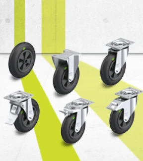 VWPP series wheels, swivel castors and fixed castors