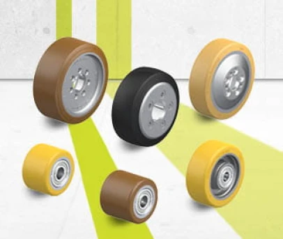 Wheels for pallet trucks and forklift trucks